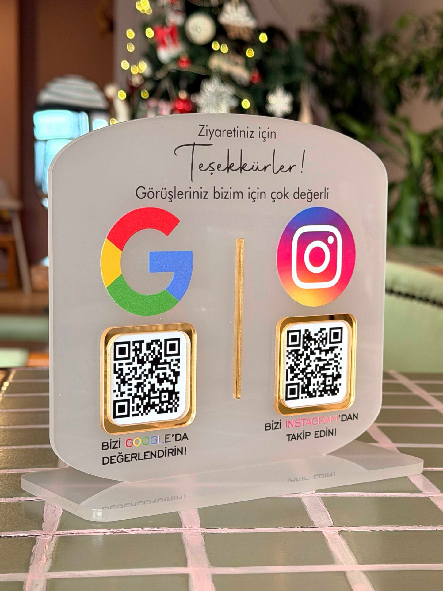 Google & Instagram Stantı 15x16cm