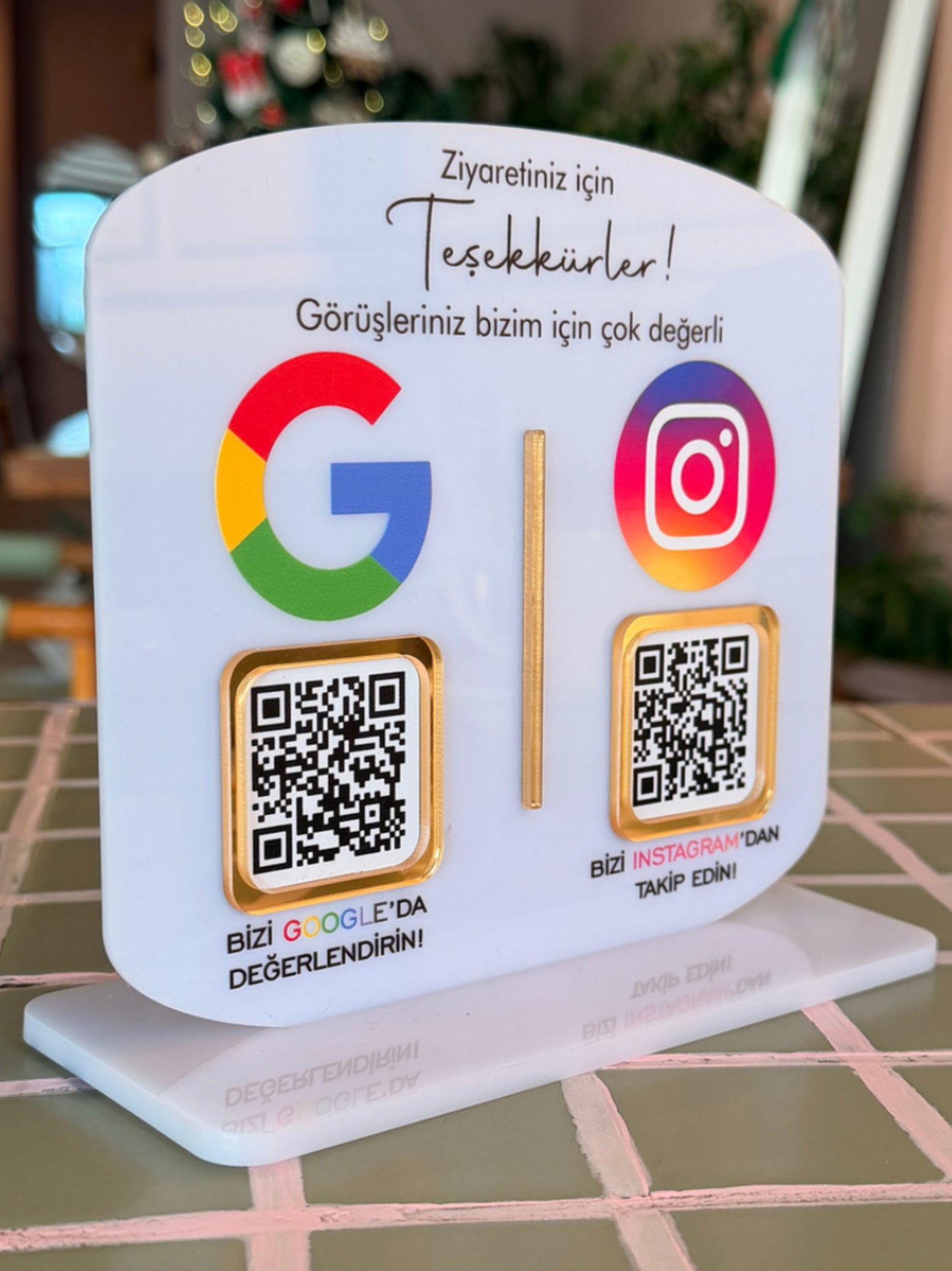 Google & Instagram Stantı 15x16cm