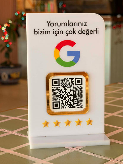 Google Yorum Stantı 9x14cm
