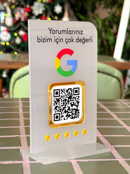 Google Yorum Stantı 9x14cm